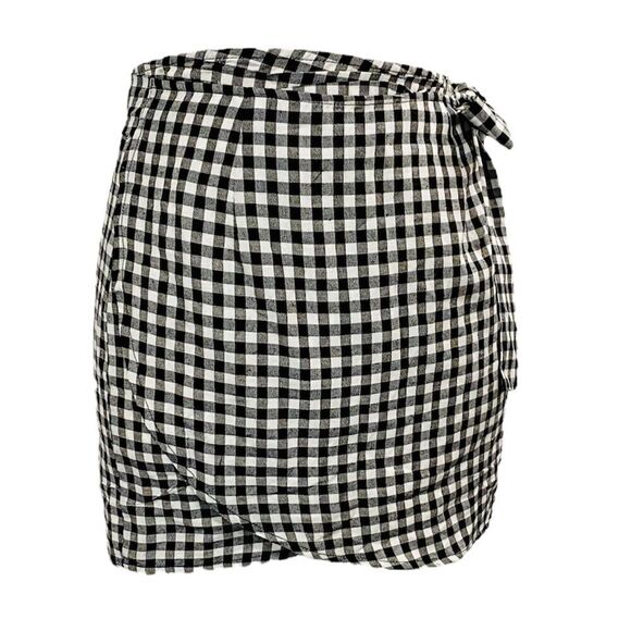 SHEIN | Checked Wrap Skirt - Picture 1 of 14